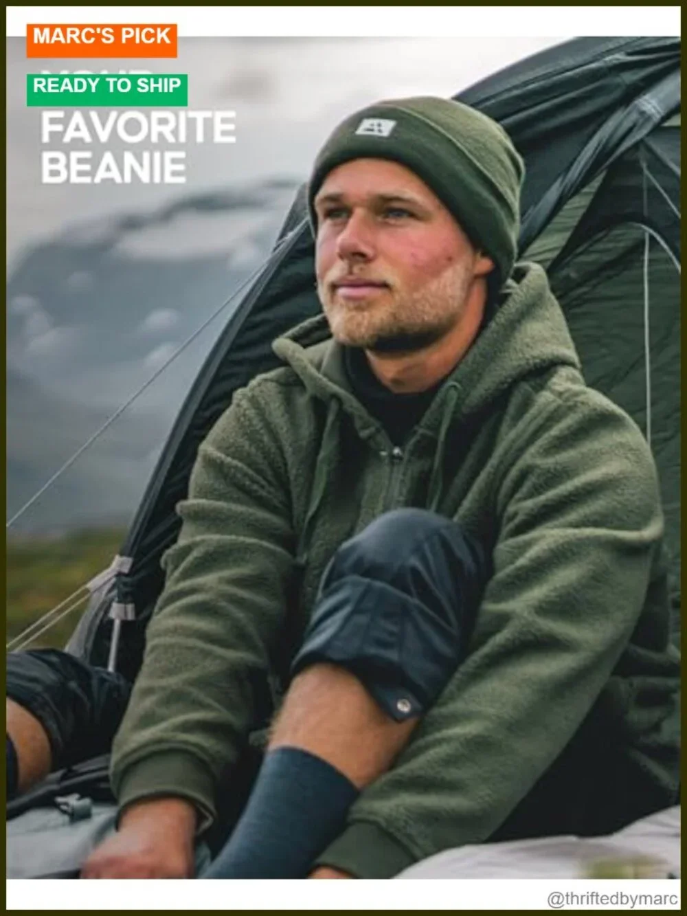 Unisex Beanie Made from 100% Recycled Polyester for Outdoor